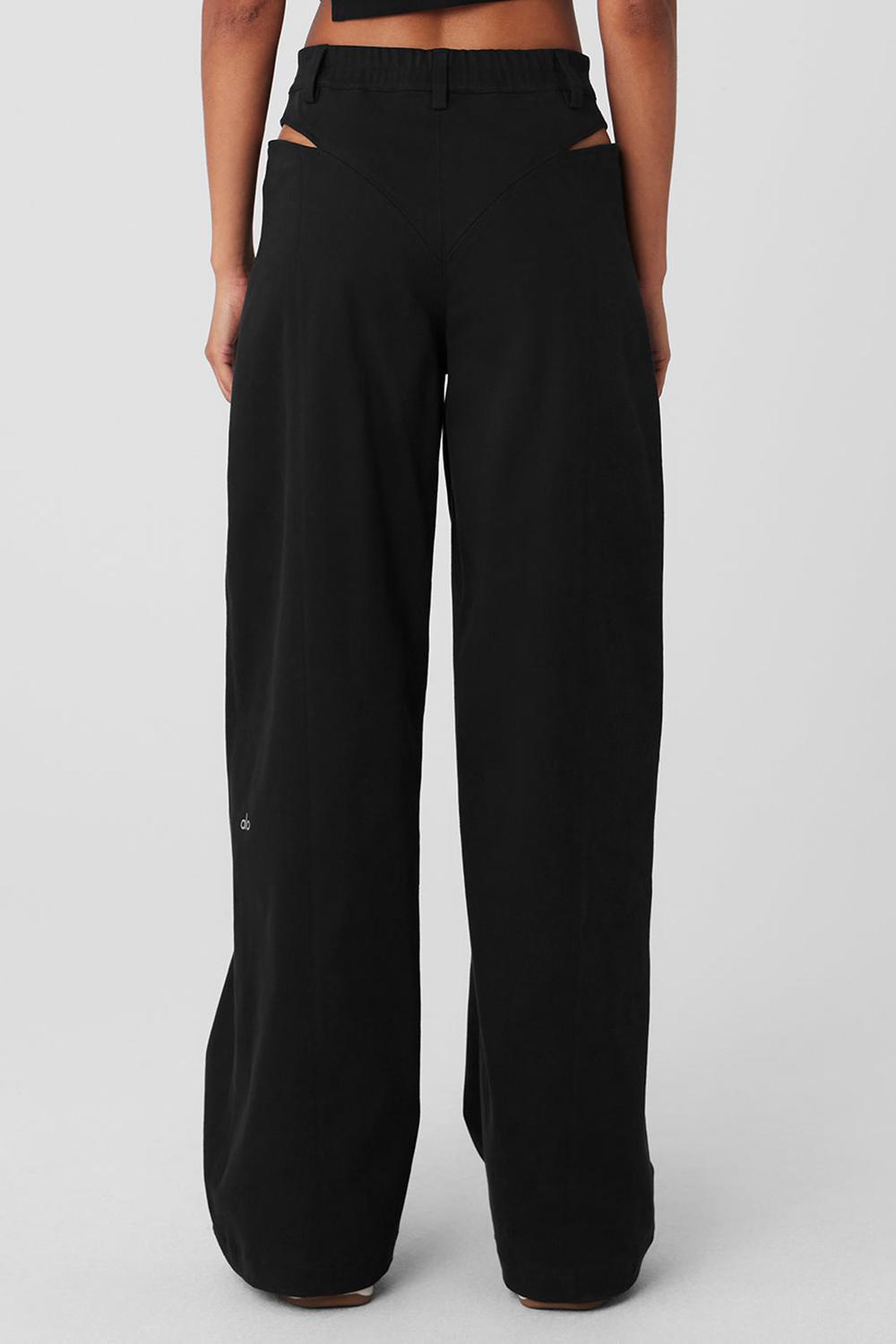 Παντελονι γυναικεια Alo Yoga High-Waist Risk Taker μαυρα | Greece  ORUXL-2907