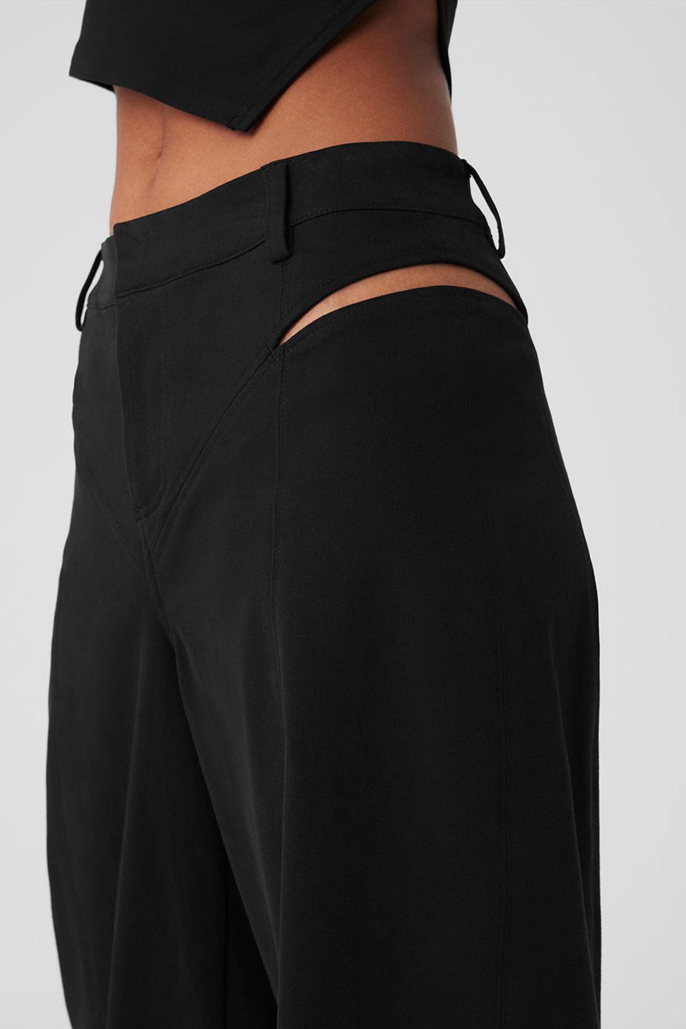 Παντελονι γυναικεια Alo Yoga High-Waist Risk Taker μαυρα | Greece  ORUXL-2907