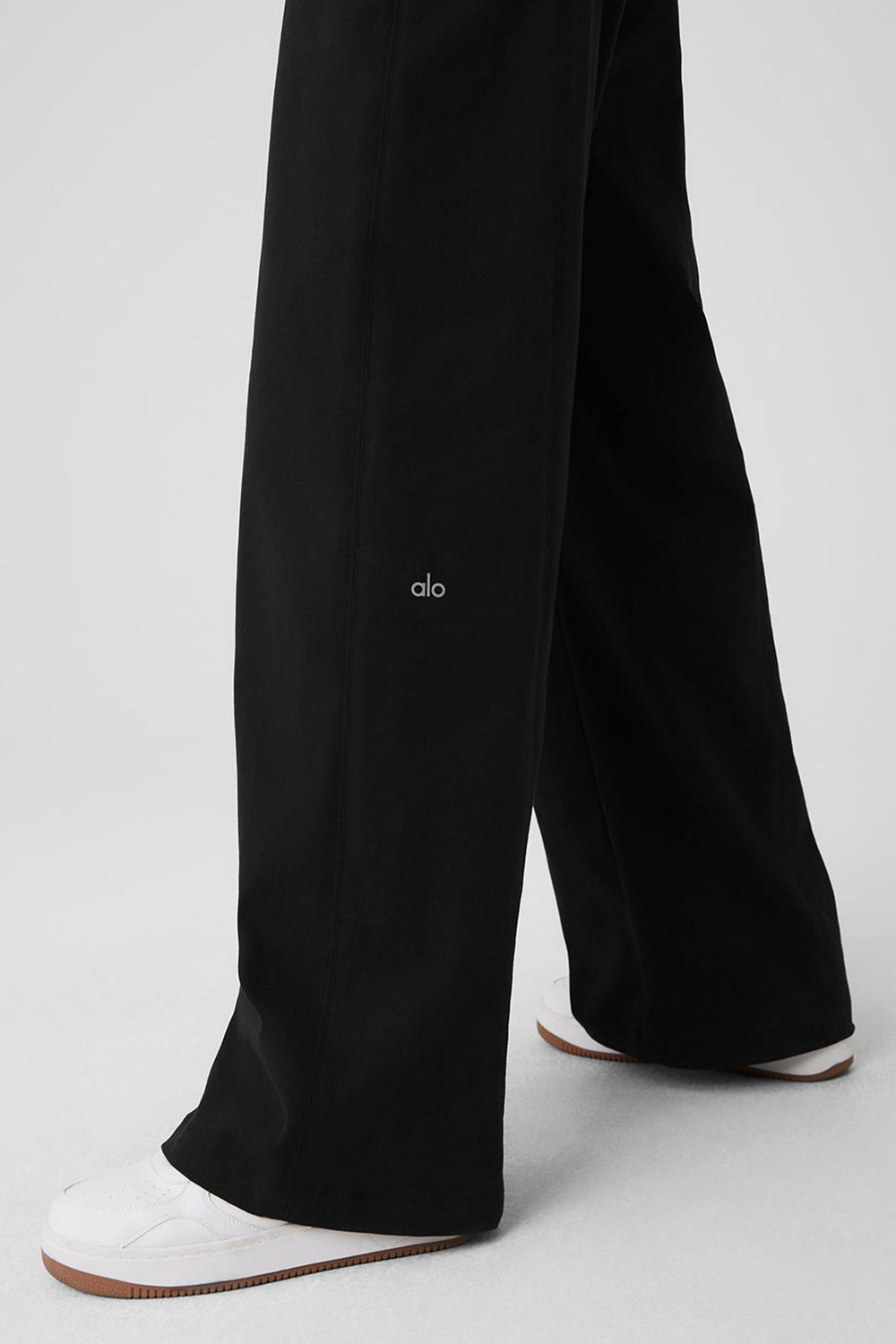 Παντελονι γυναικεια Alo Yoga High-Waist Risk Taker μαυρα | Greece  ORUXL-2907