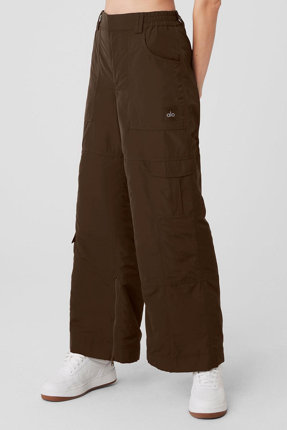 Παντελονι γυναικεια Alo Yoga High-Waist Ski-Moto Espresso | Greece  SIECF-8759