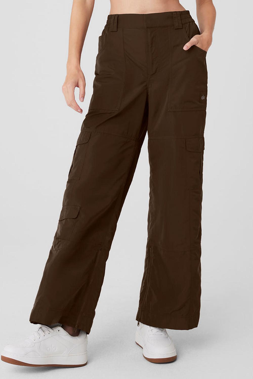Παντελονι γυναικεια Alo Yoga High-Waist Ski-Moto Espresso | Greece  SIECF-8759