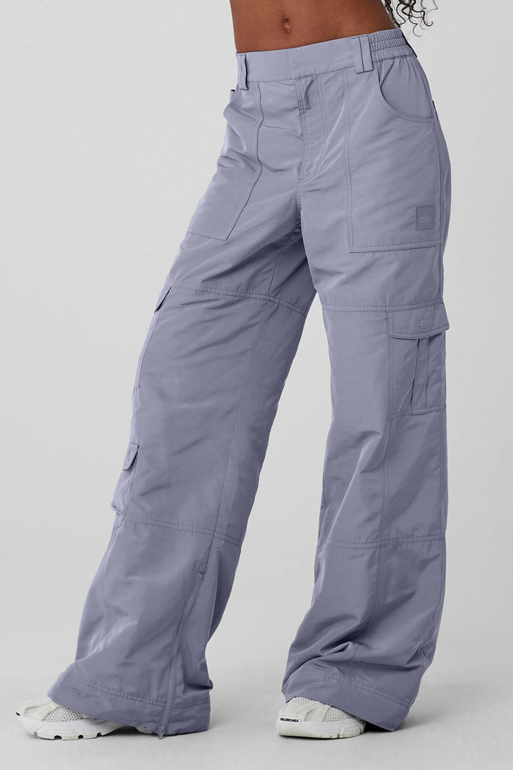Παντελονι γυναικεια Alo Yoga High-Waist Ski-Moto Fog | Greece  BWRSV-7320