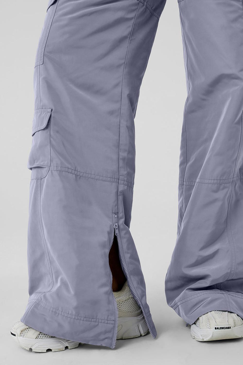Παντελονι γυναικεια Alo Yoga High-Waist Ski-Moto Fog | Greece  BWRSV-7320