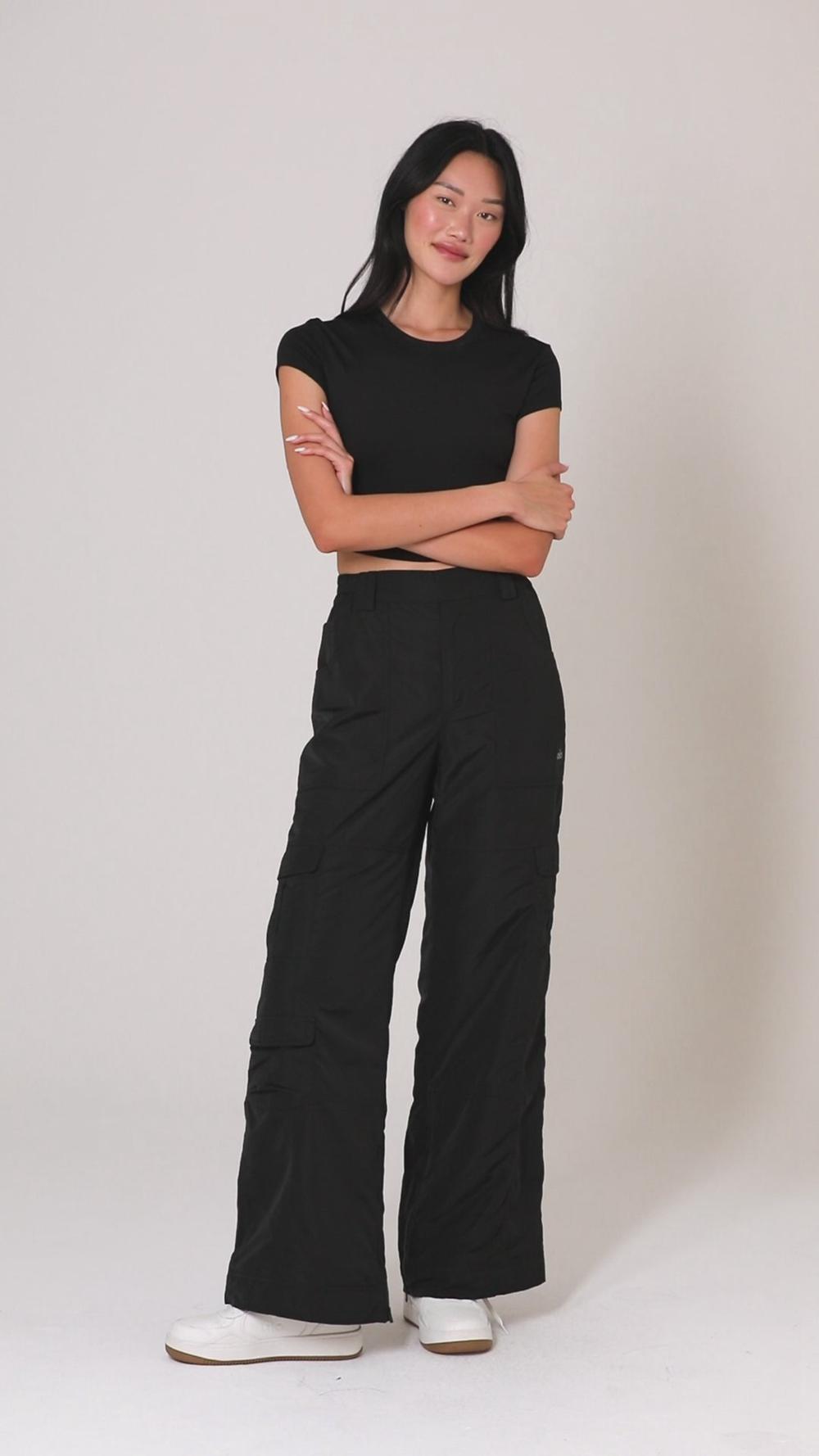 Παντελονι γυναικεια Alo Yoga High-Waist Ski-Moto μαυρα | Greece  SAYFT-2687