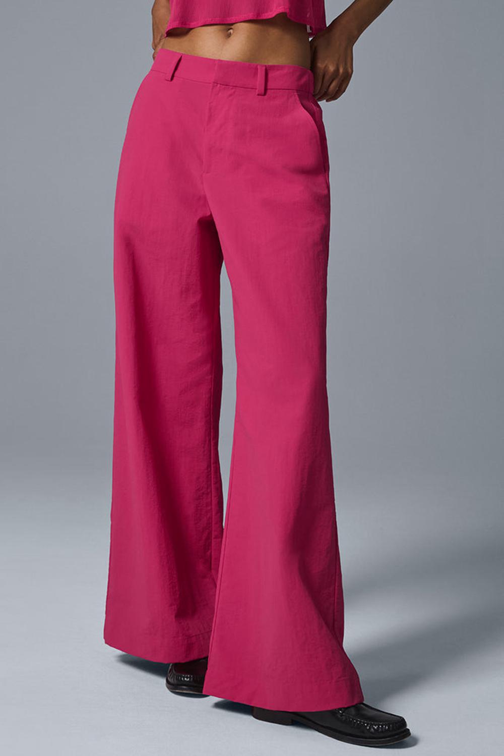Παντελονι γυναικεια Alo Yoga High-Waist Street Smart ροζ | Greece  DAJOE-5960