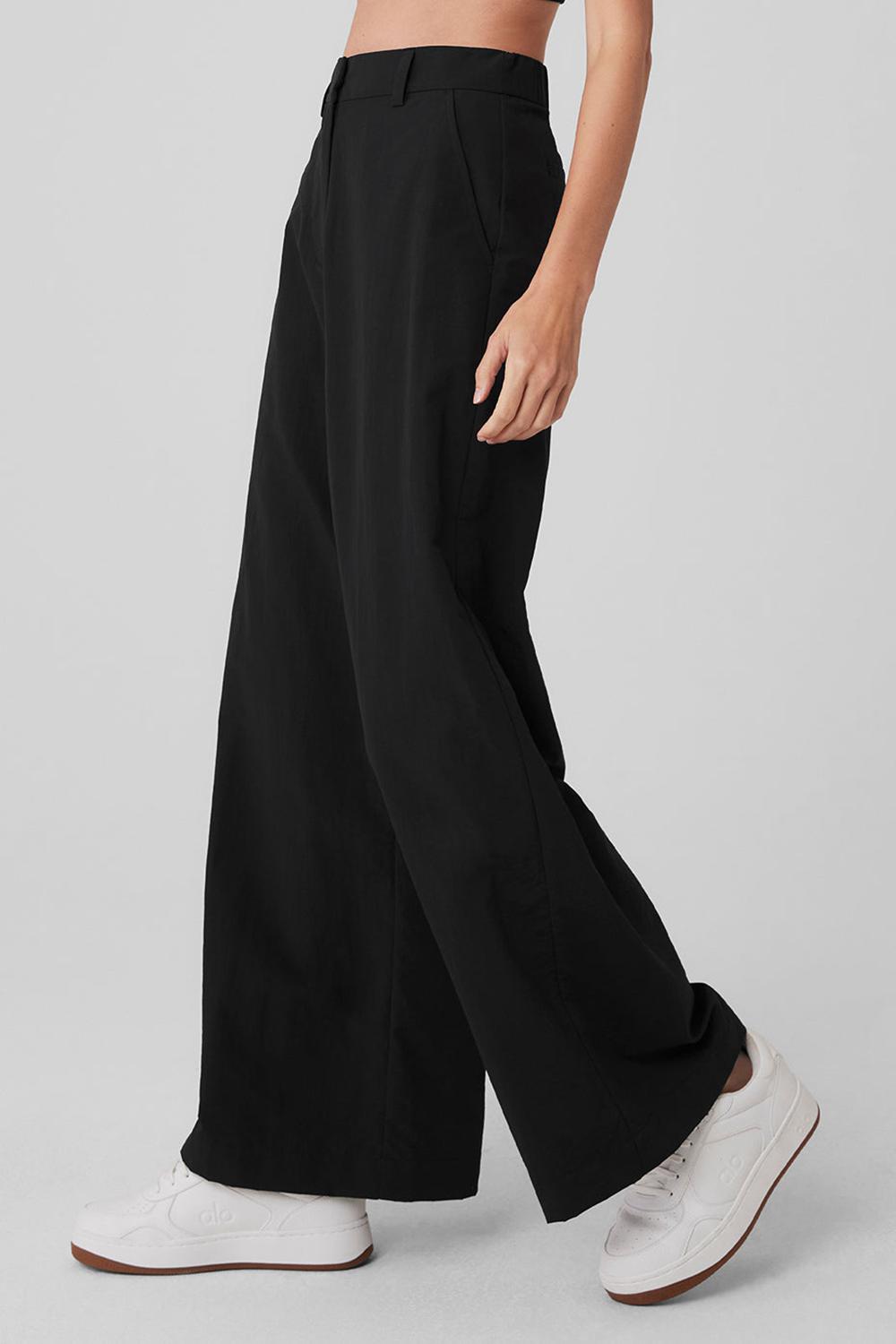 Παντελονι γυναικεια Alo Yoga High-Waist Street Smart μαυρα | Greece  PVSNO-8359