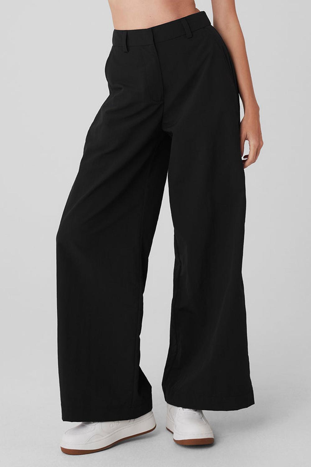 Παντελονι γυναικεια Alo Yoga High-Waist Street Smart μαυρα | Greece  PVSNO-8359