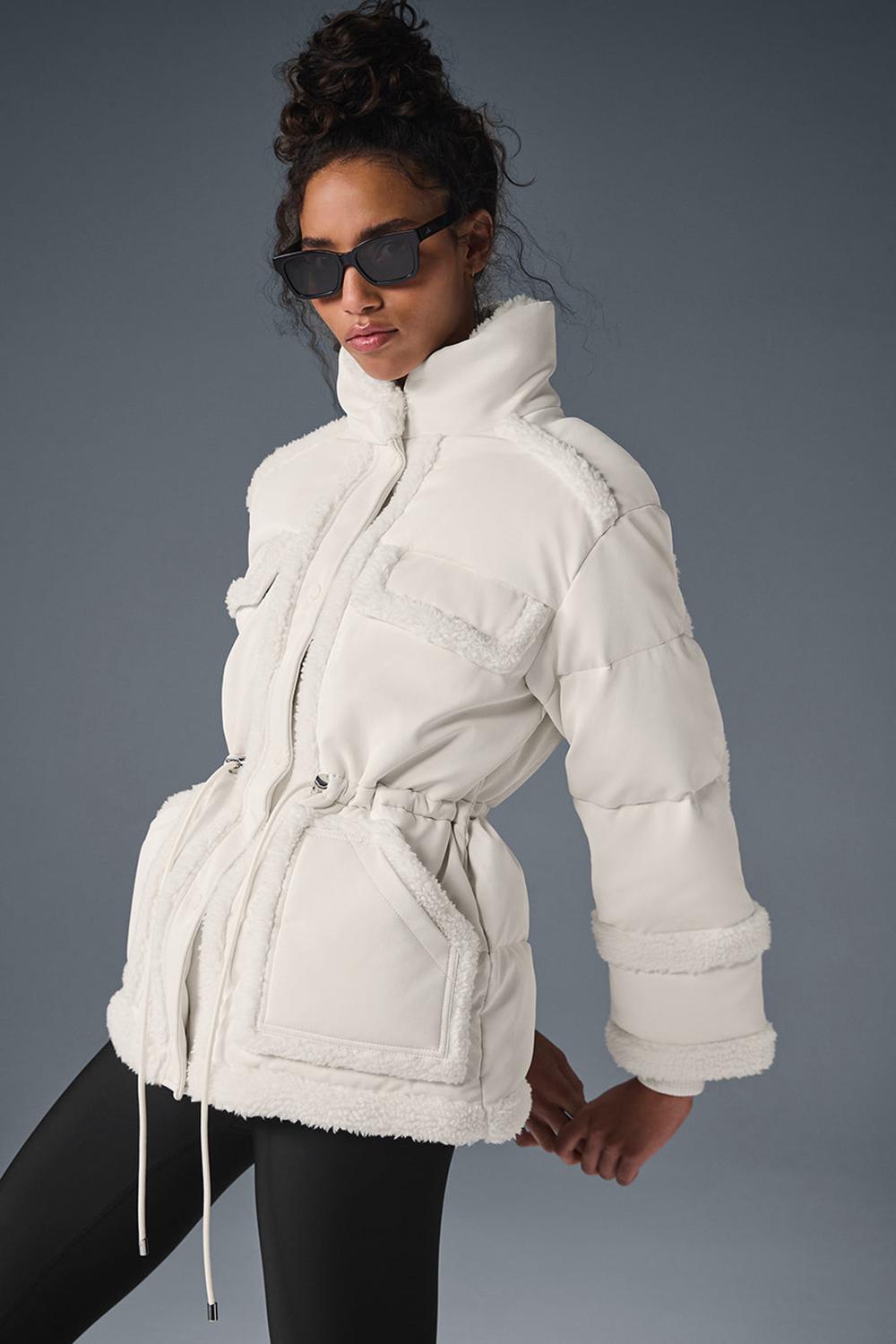 Μπουφαν γυναικεια Alo Yoga Ice Breaker Ivory | Greece  ZLJOT-2564