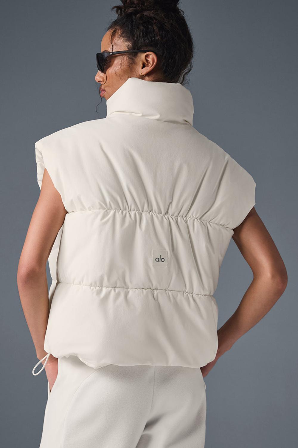 Γιλεκο γυναικεια Alo Yoga Incline Ivory | Greece  EPBQT-3840