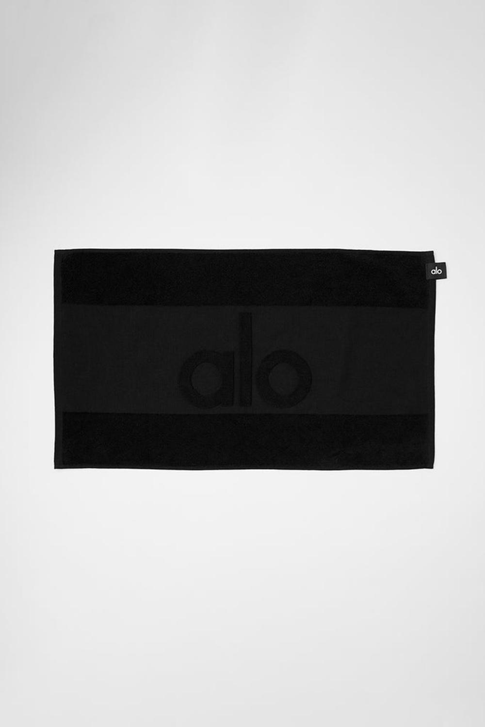 πετσέτα γυναικεια Alo Yoga Keep It Cool Gym μαυρα | Greece  XPODR-6018
