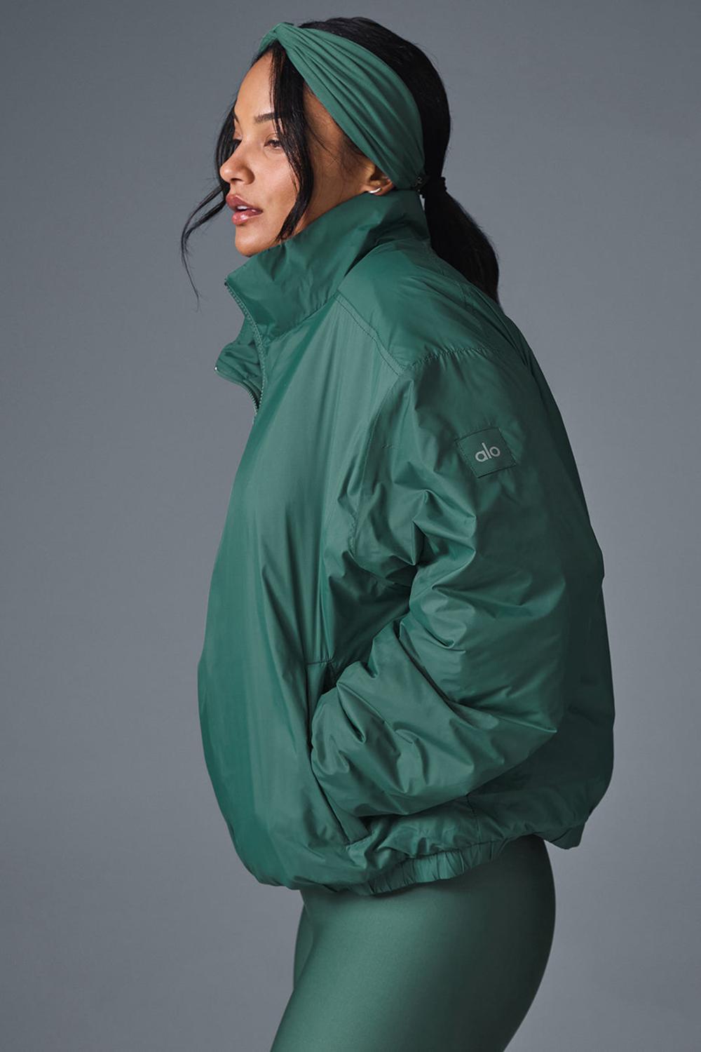Μπουφαν γυναικεια Alo Yoga Latitude Light Weight 1/2 Zip Pullover Winter Ivy | Greece  ZKLVS-6314
