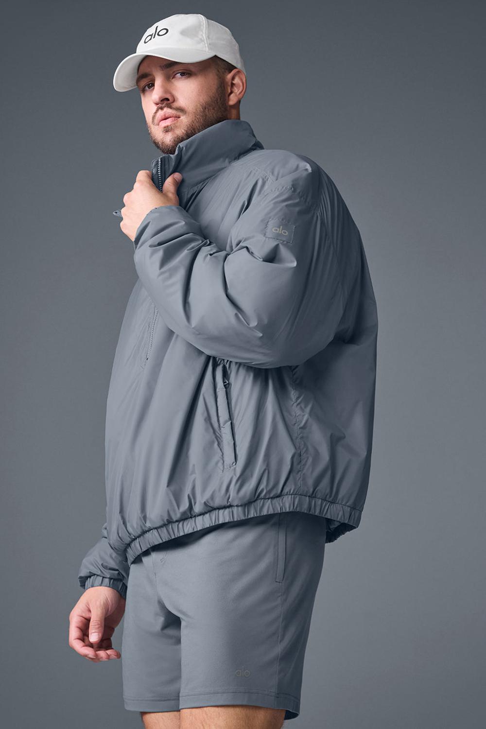 Μπουφαν ανδρικα Alo Yoga Latitude Light Weight 1/2 Zip γκρι | Greece  VPQYA-9128