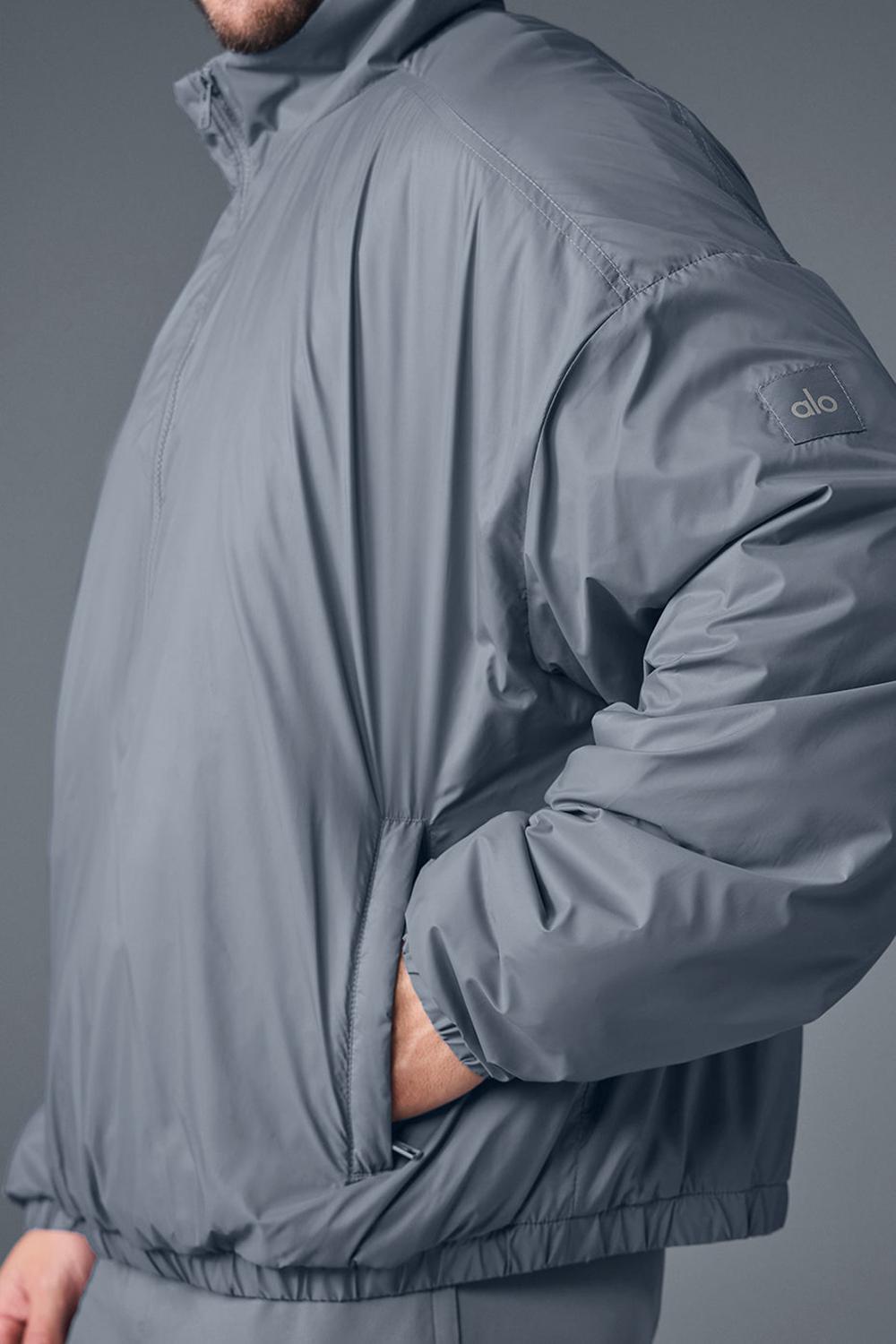 Μπουφαν ανδρικα Alo Yoga Latitude Light Weight 1/2 Zip γκρι | Greece  VPQYA-9128