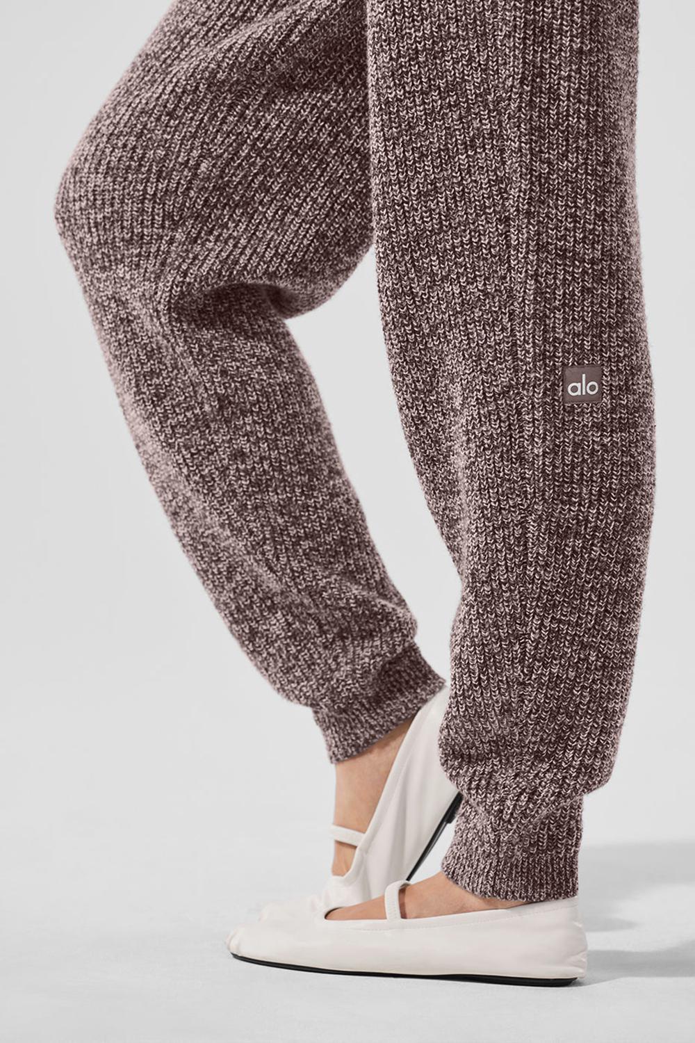 Παντελονι γυναικεια Alo Yoga Marl Sweater Mushroom Marl | Greece  XSNYM-0751