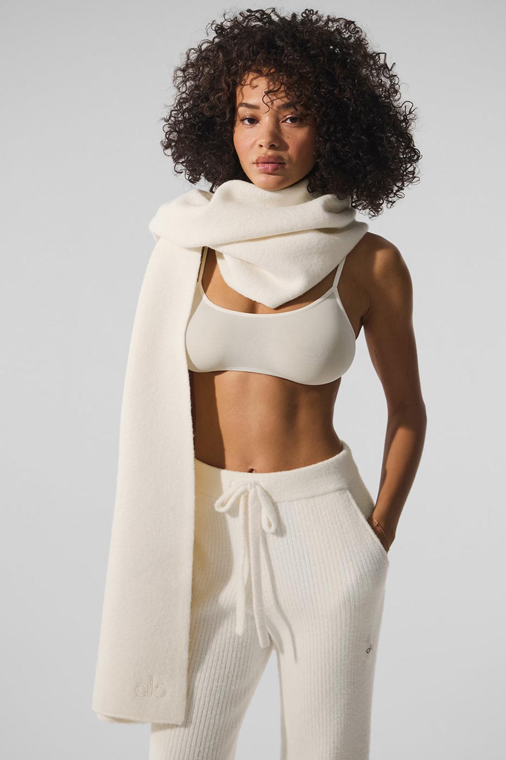 Κασκολ ανδρικα Alo Yoga Merino Wool Oversized Ivory | Greece  QTXDE-3758
