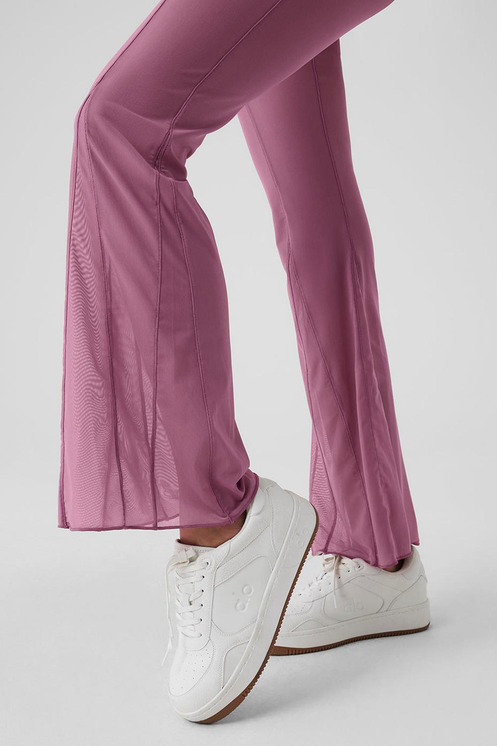 Παντελονι γυναικεια Alo Yoga Mesh High-Waist Flicker Soft Mulberry | Greece  RBPEZ-1683