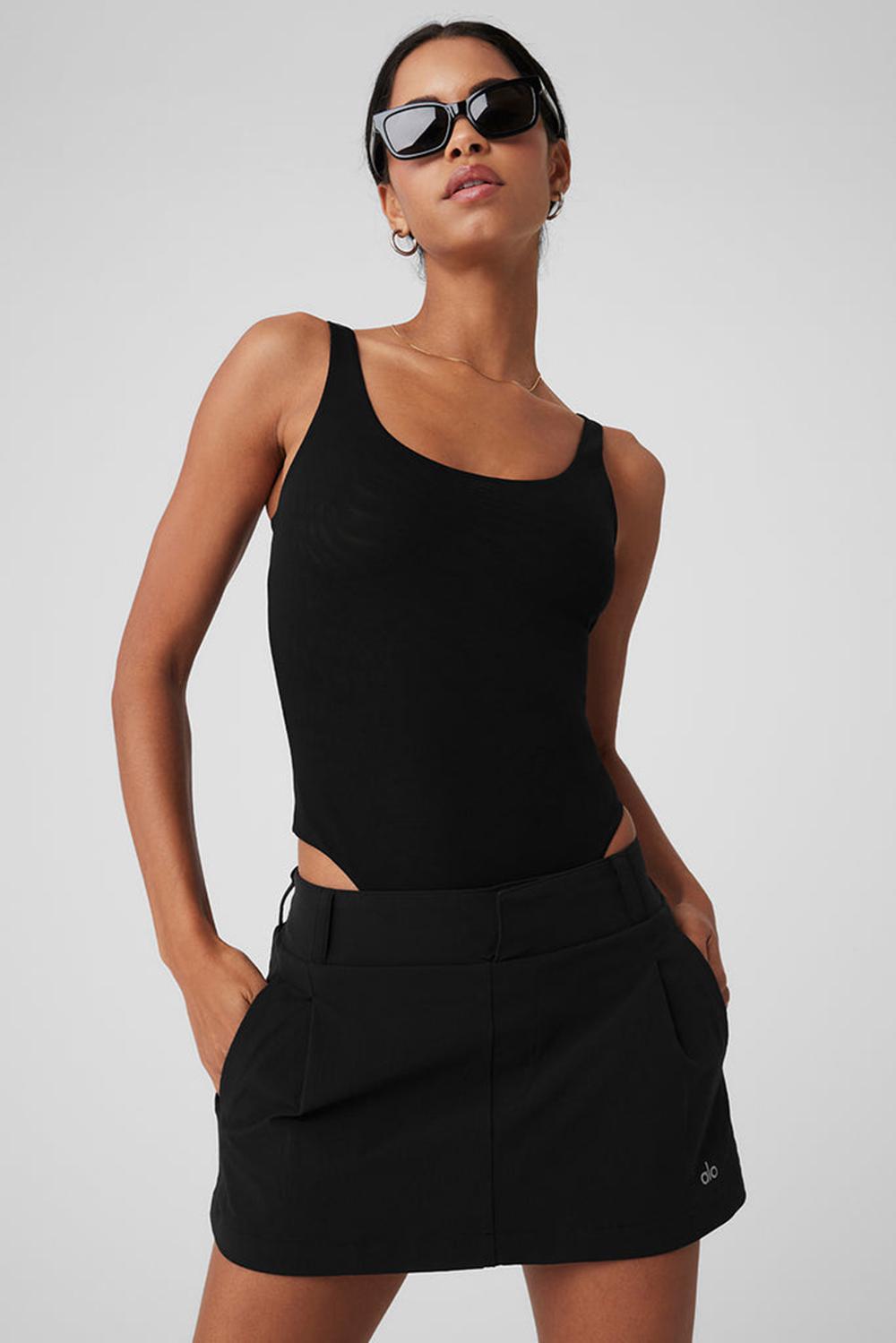 Κορμακια γυναικεια Alo Yoga Mesh Sheer Illusion μαυρα | Greece  MXYSN-5716