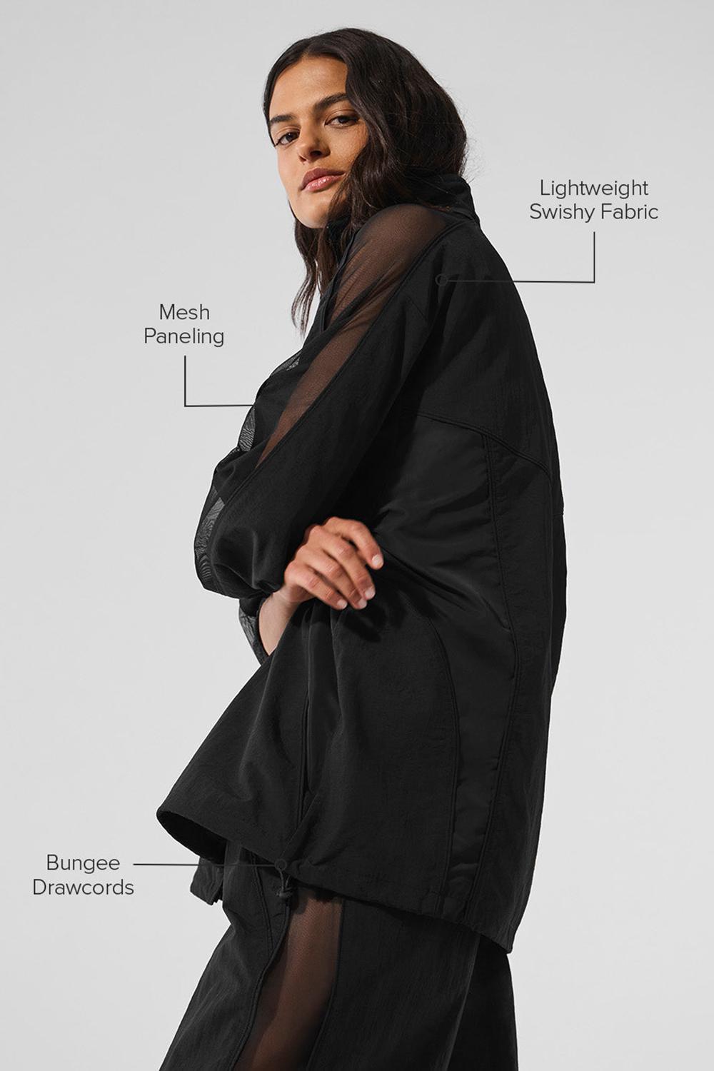 Μπουφαν γυναικεια Alo Yoga Origin Full-Zip Track μαυρα | Greece  LAPMW-9367
