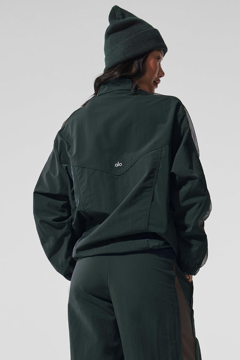 Μπουφαν γυναικεια Alo Yoga Origin Full-Zip Track πρασινο | Greece  QTDOI-1309
