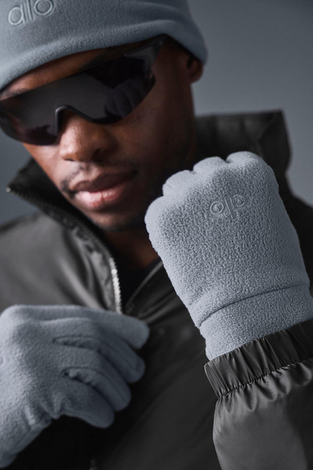 Γαντια γυναικεια Alo Yoga Performance Fleece Glove γκρι | Greece  YCIFD-1730