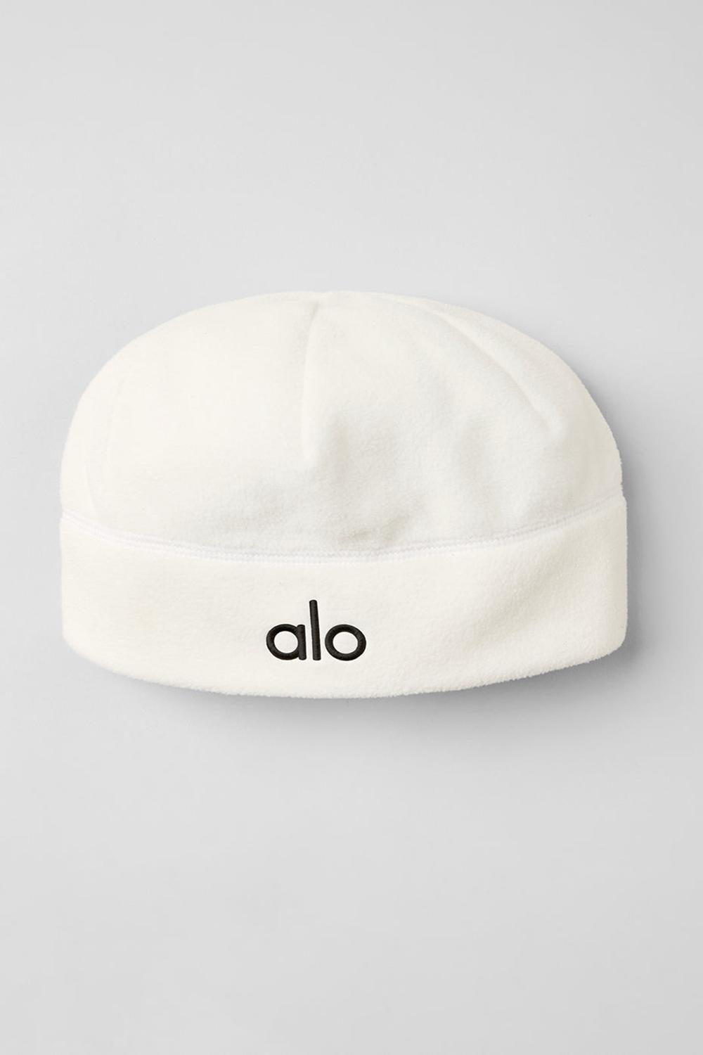 Σκουφακι ανδρικα Alo Yoga Performance Fleece Ivory | Greece  PUVCB-3796