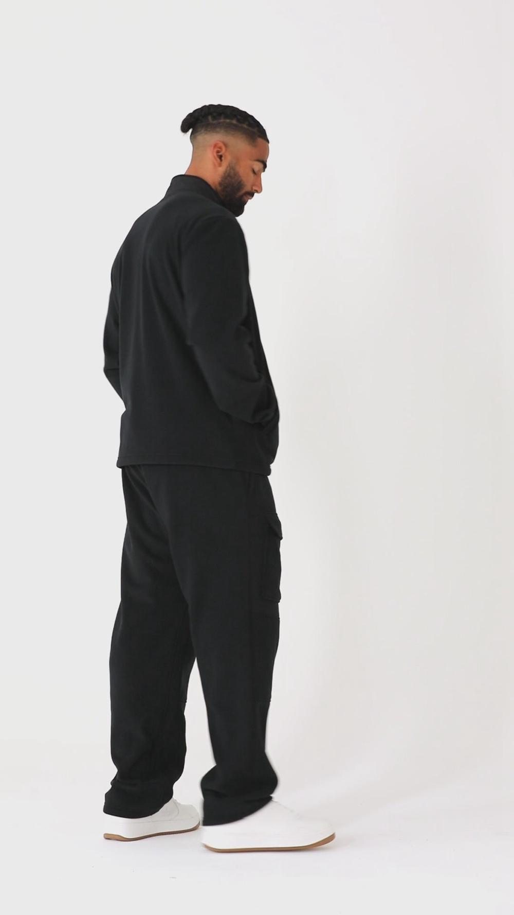 Μπουφαν ανδρικα Alo Yoga Polar Fleece Ridge Full Zip μαυρα | Greece  DAVIX-3475