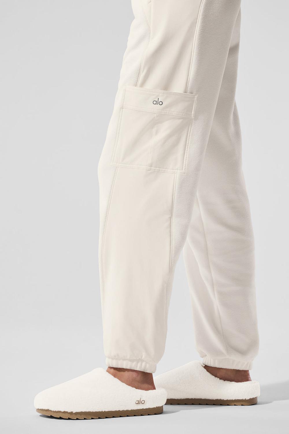 Παντελονι γυναικεια Alo Yoga Polar Fleece Wintry Mix Ivory | Greece  BQIXU-8094