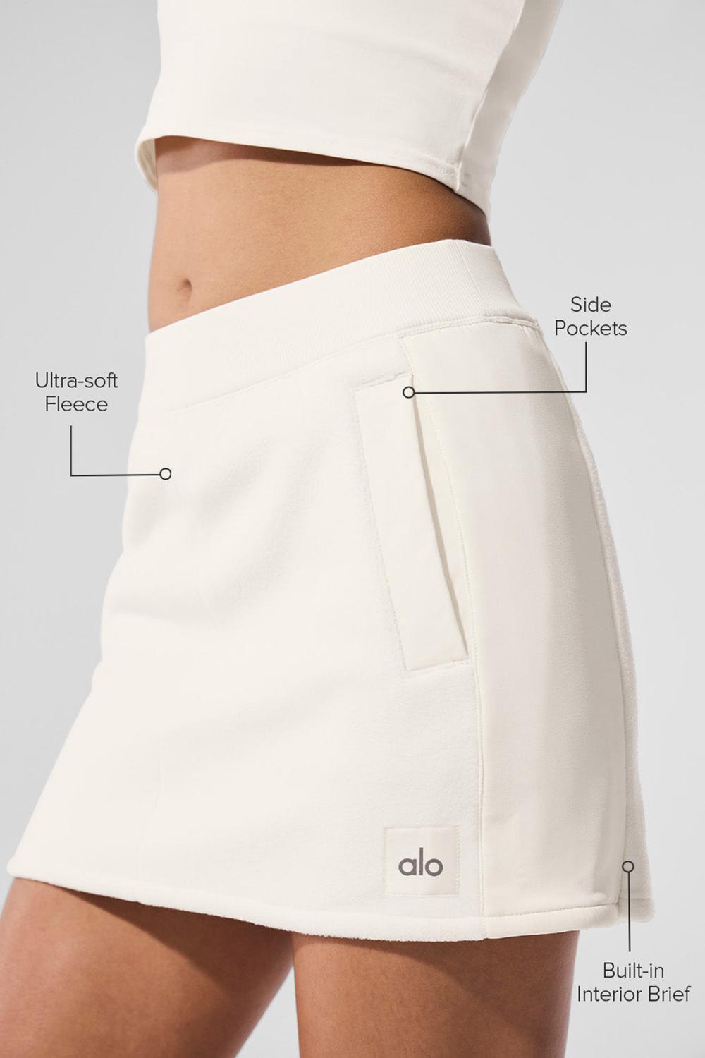 φουστεσ γυναικεια Alo Yoga Polar Fleece Wintry Mix Ivory | Greece  KDVFH-3276