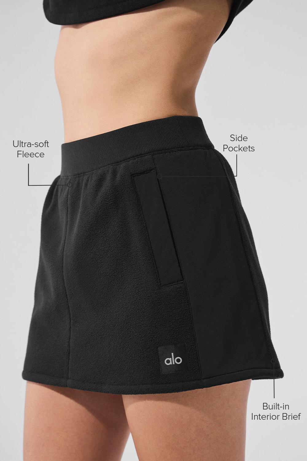 φουστεσ γυναικεια Alo Yoga Polar Fleece Wintry Mix μαυρα | Greece  HQRXW-1273