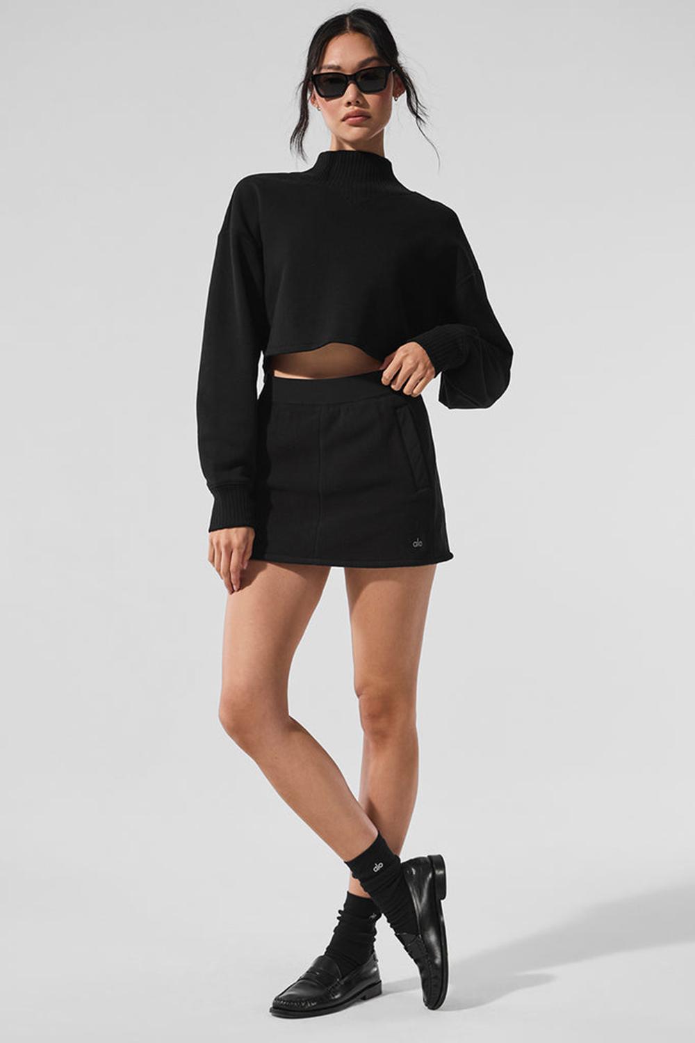 φουστεσ γυναικεια Alo Yoga Polar Fleece Wintry Mix μαυρα | Greece  HQRXW-1273