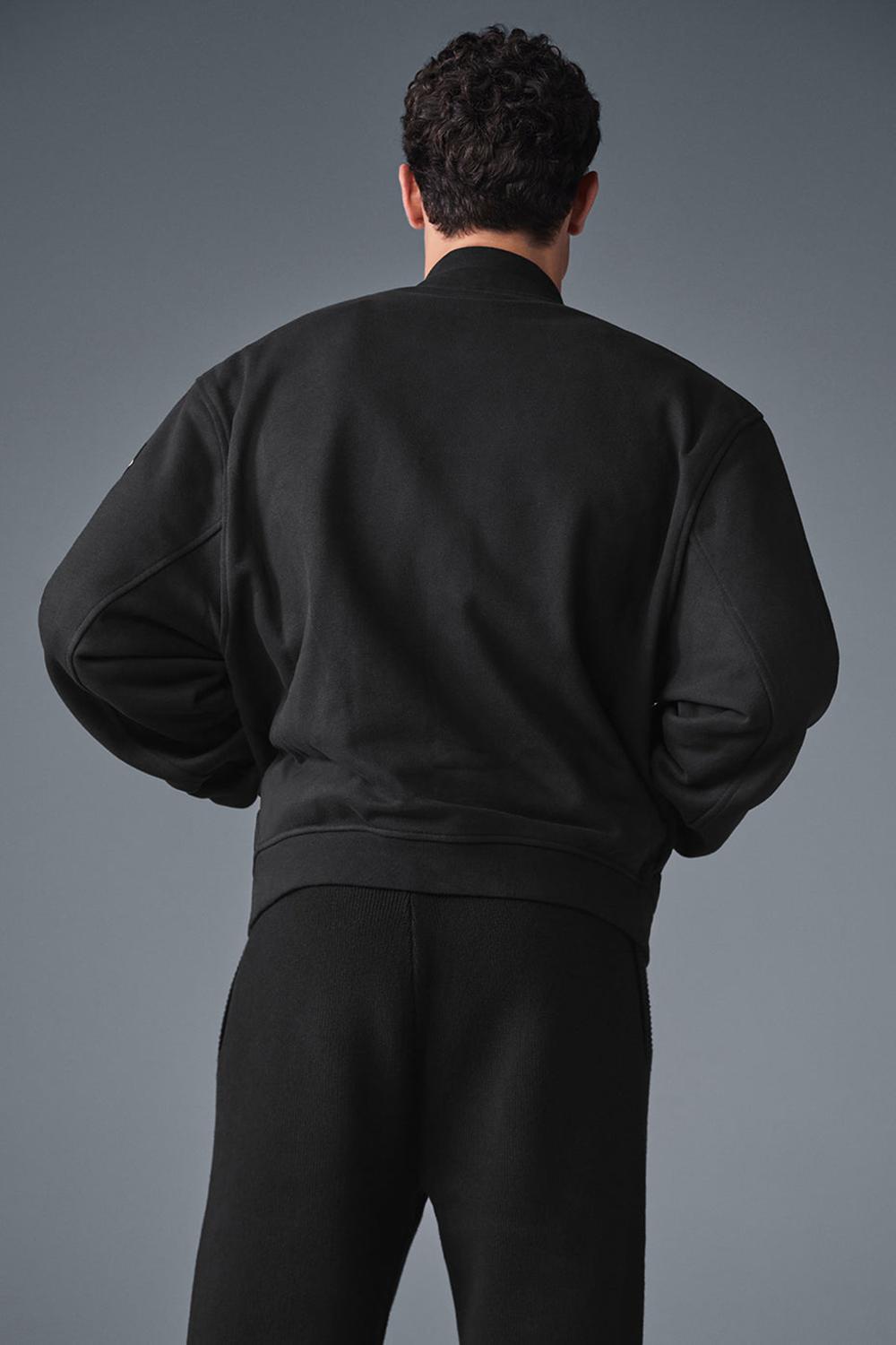 Μπουφαν ανδρικα Alo Yoga Renown Varsity μαυρα | Greece  JVPEH-7564