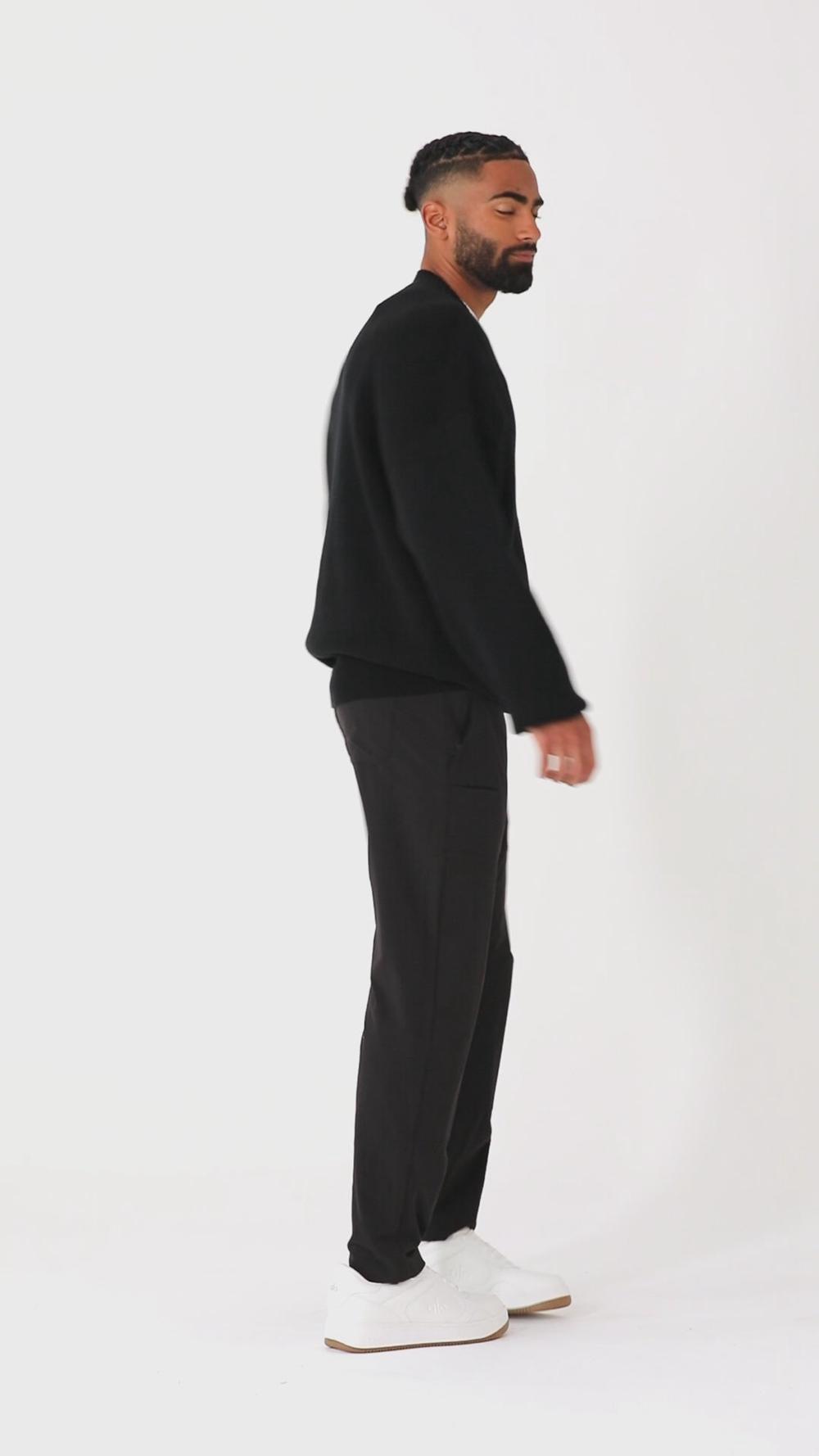 Πουλόβερ ανδρικα Alo Yoga Scholar Crew Neck σκουρο μπλε | Greece  PFUEL-6283