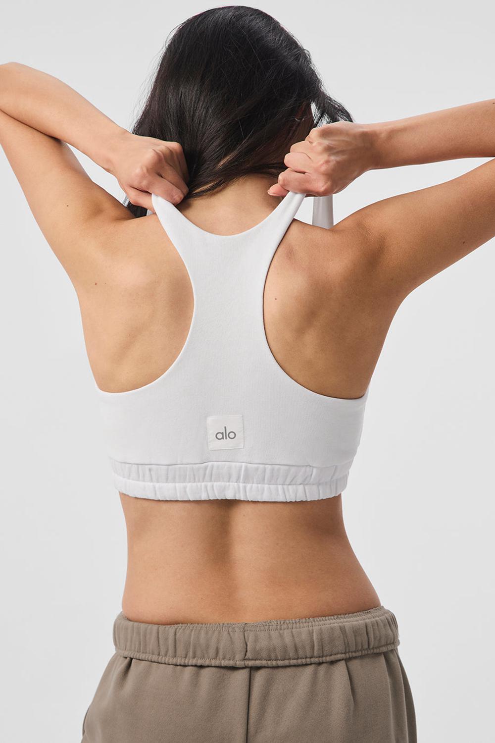 Φούτερ γυναικεια Alo Yoga Scoop Neck ασπρα | Greece  SPFRN-7462