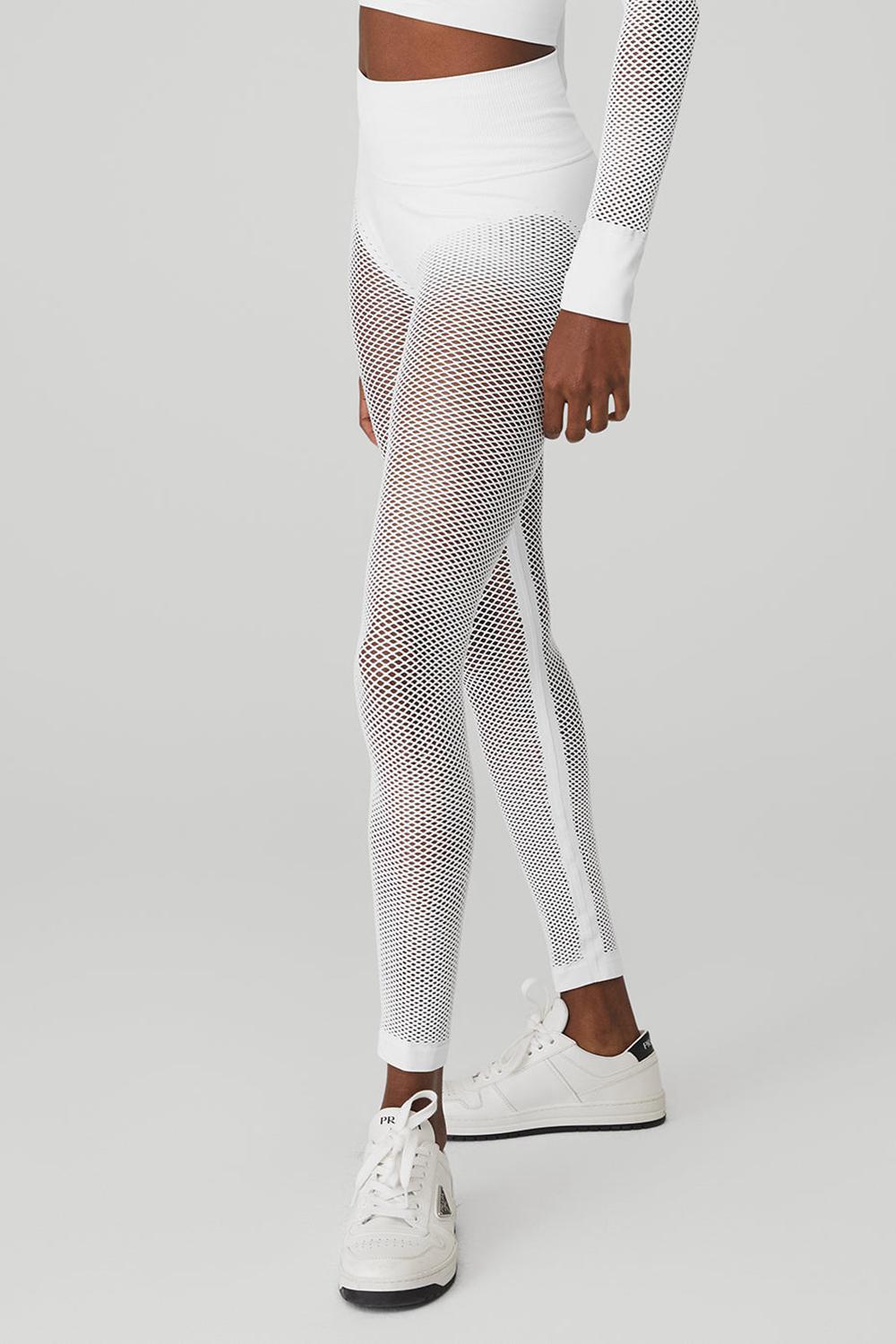 Κολαν γυναικεια Alo Yoga Seamless High-Waist 7/8 Limitless Open Air ασπρα | Greece  UEXSP-1370