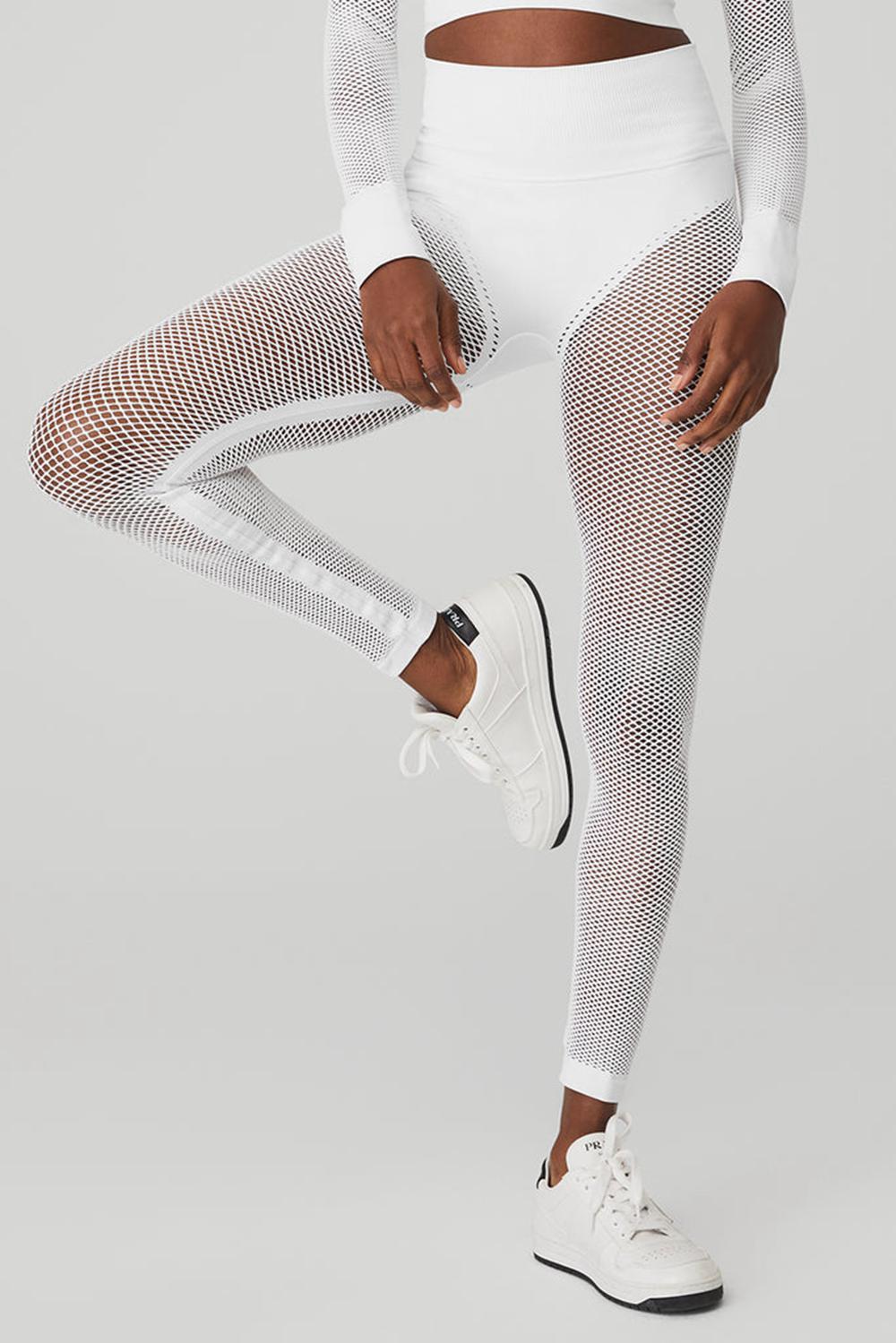 Κολαν γυναικεια Alo Yoga Seamless High-Waist 7/8 Limitless Open Air ασπρα | Greece  UEXSP-1370