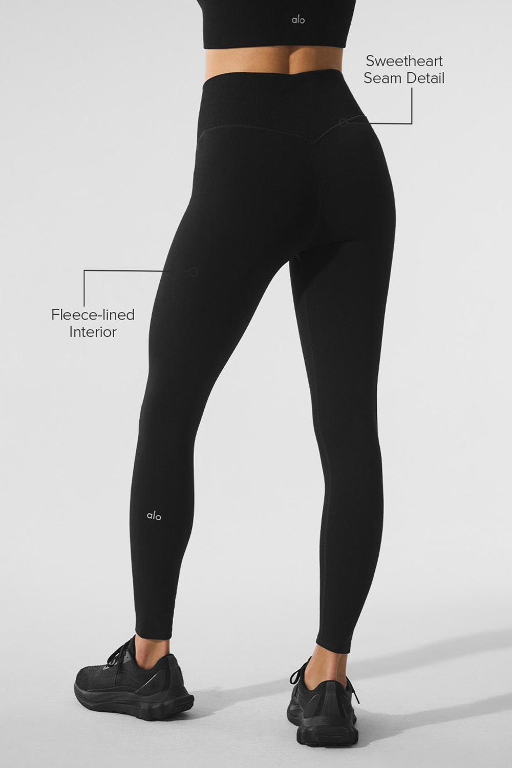 Κολαν γυναικεια Alo Yoga Seamless Winter Warm Plush High-Waist 7/8 μαυρα | Greece  OCEKJ-6930