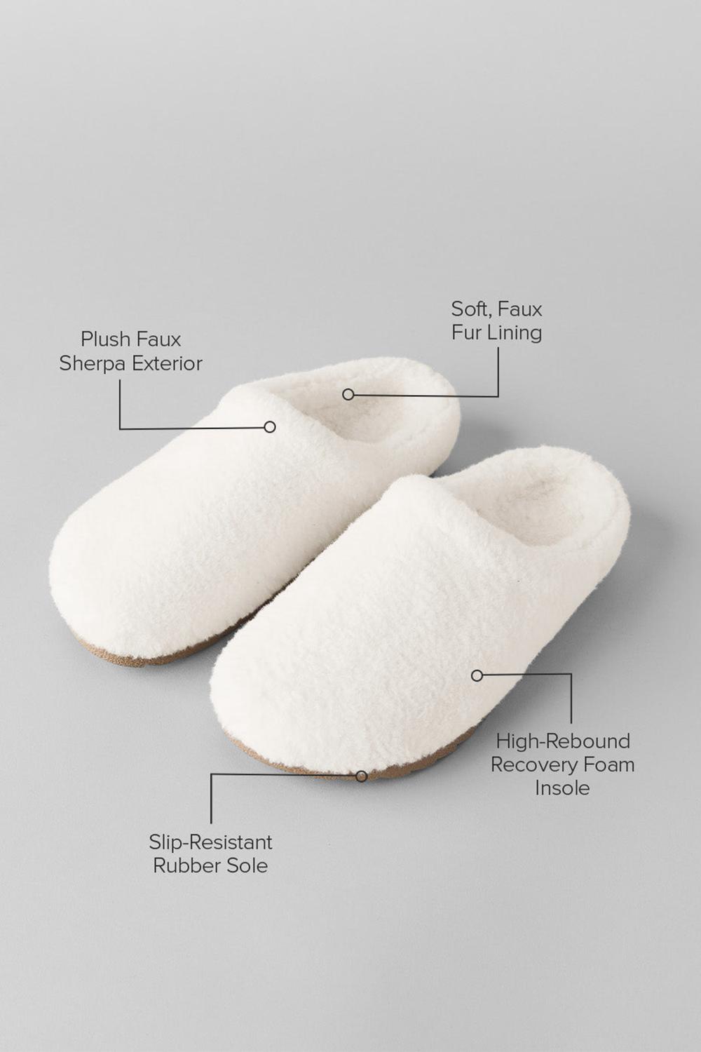 Παντοφλεσ ανδρικα Alo Yoga Sherpa Recovery Ivory | Greece  RZEOB-7193