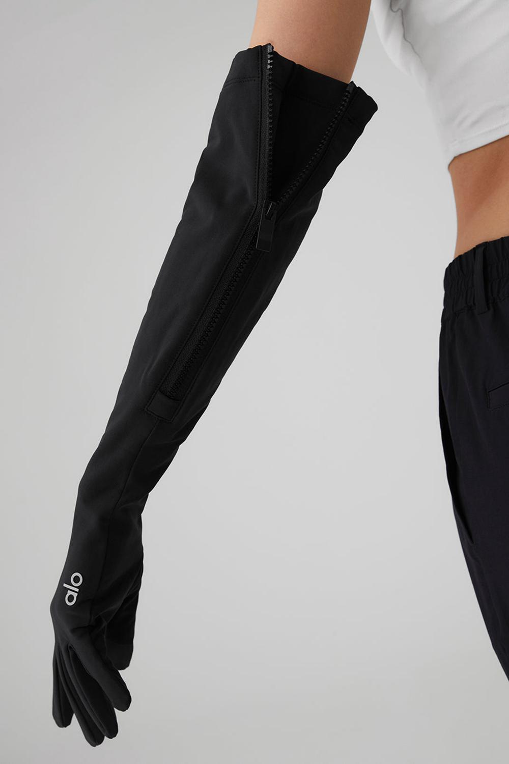 Γαντια γυναικεια Alo Yoga Sleek City μαυρα | Greece  KUWFH-1642