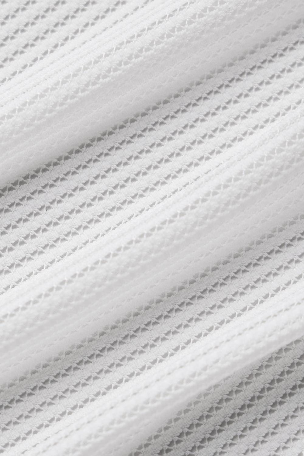 Παντελονι γυναικεια Alo Yoga Striped Mesh Tropical Nights Flare Ivory | Greece  IQXCJ-9704