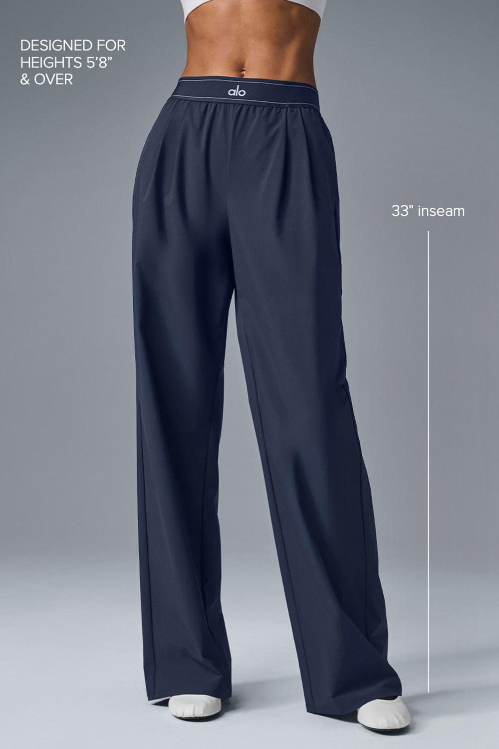 Παντελονι γυναικεια Alo Yoga Suit Up (Long) σκουρο μπλε | Greece  BYREZ-8943