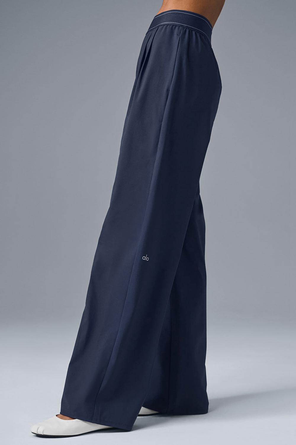 Παντελονι γυναικεια Alo Yoga Suit Up (Long) σκουρο μπλε | Greece  BYREZ-8943