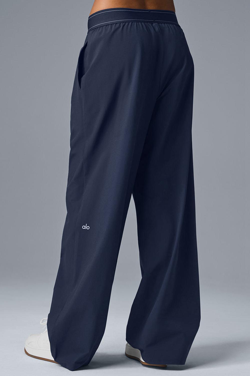 Παντελονι γυναικεια Alo Yoga Suit Up (Regular) σκουρο μπλε | Greece  ATGVH-4781
