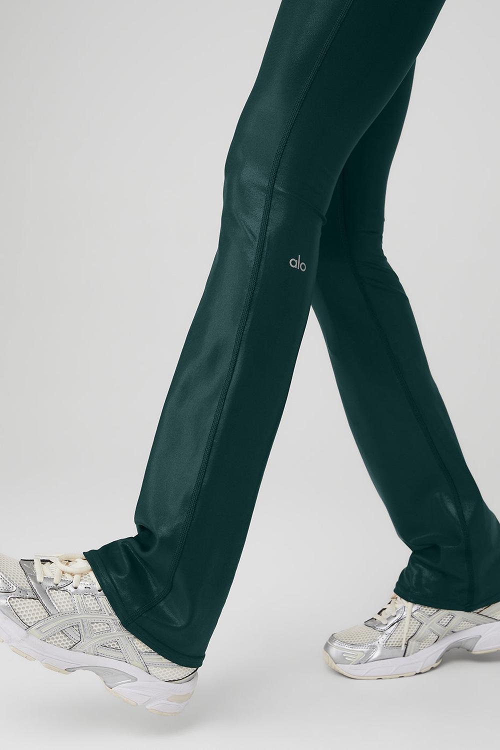 Κολαν γυναικεια Alo Yoga Super Shine Low-Rise Bootcut πρασινο | Greece  TBLFE-9751