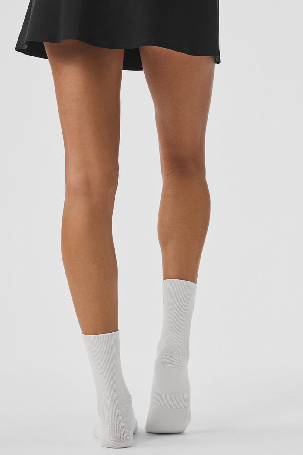 Καλτσεσ γυναικεια Alo Yoga Unisex Half-Crew Understated ασπρα | Greece  FNKZY-1042