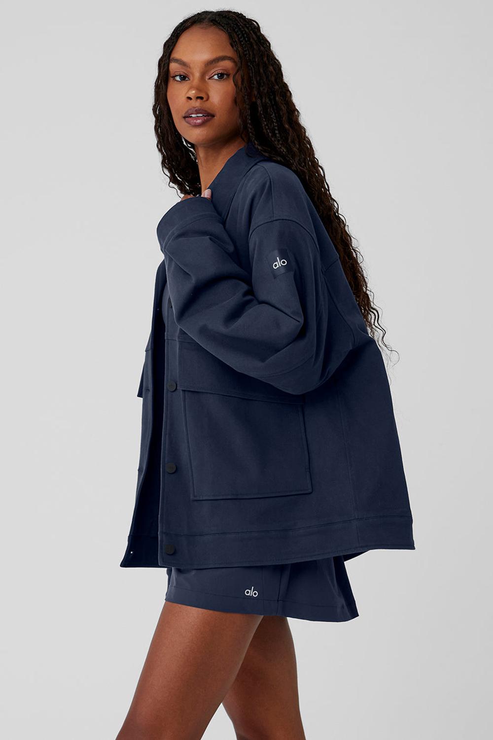 Μπουφαν γυναικεια Alo Yoga Unisex One Up σκουρο μπλε | Greece  LDYBT-3856