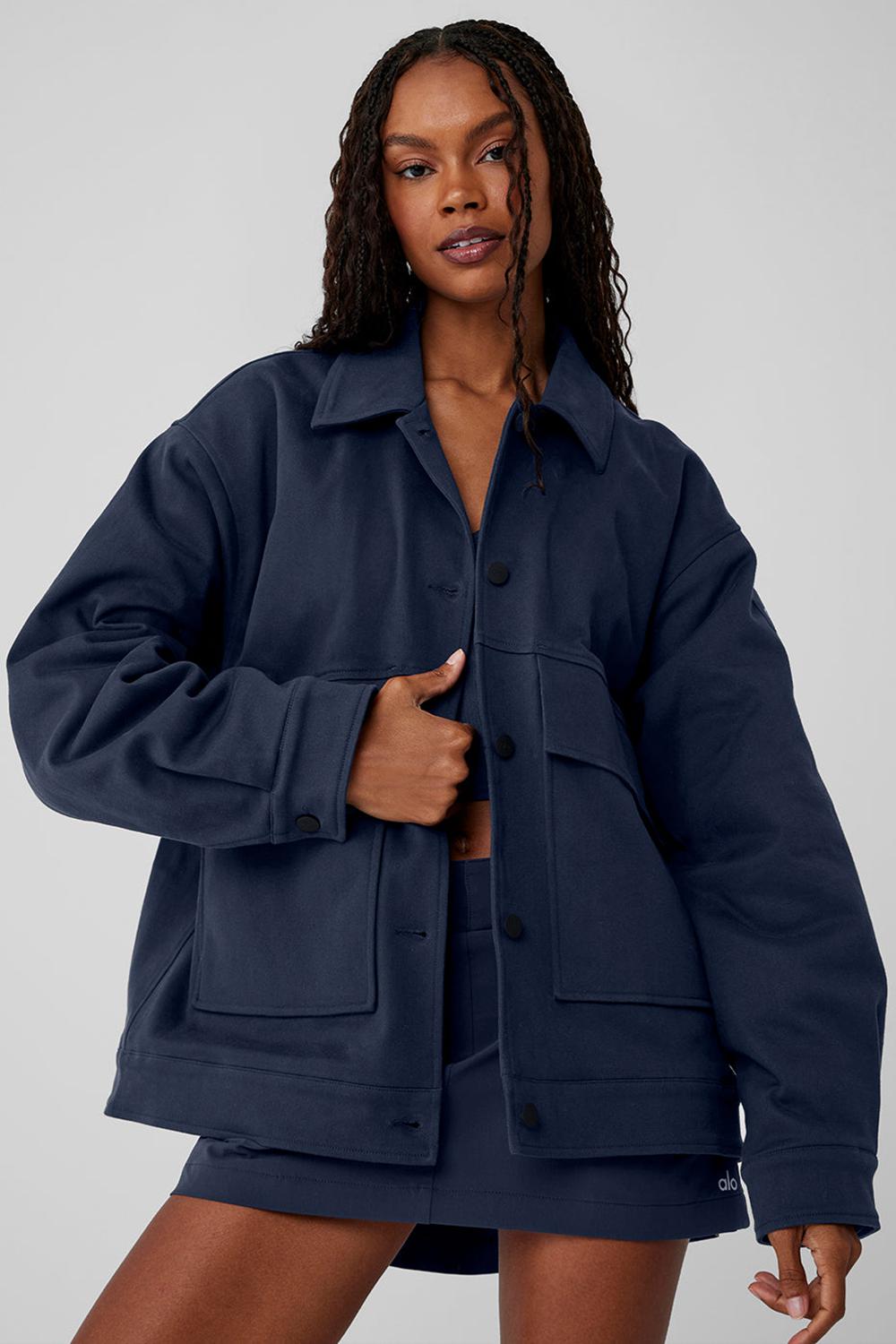 Μπουφαν γυναικεια Alo Yoga Unisex One Up σκουρο μπλε | Greece  LDYBT-3856