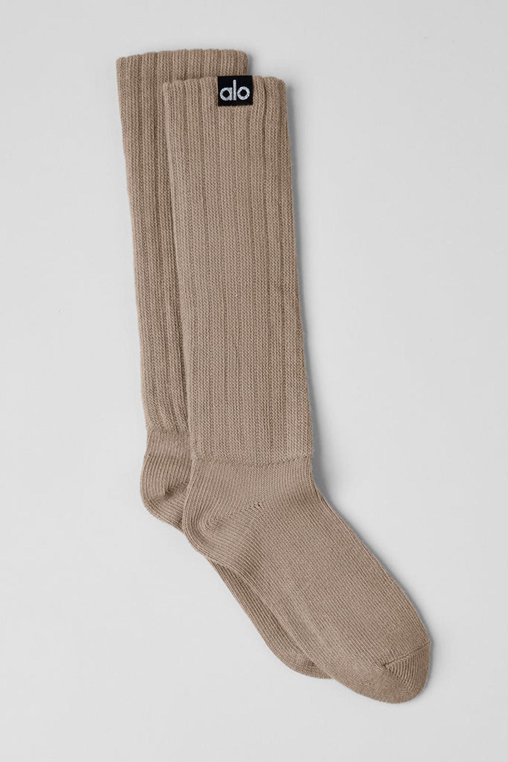 Καλτσεσ γυναικεια Alo Yoga Unisex Scrunch Gravel | Greece  GOYQB-5869