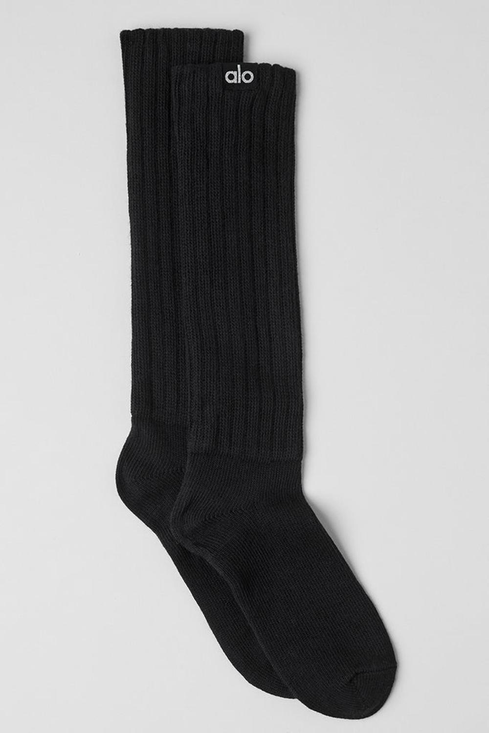 Καλτσεσ γυναικεια Alo Yoga Unisex Scrunch μαυρα | Greece  FXCDP-9021