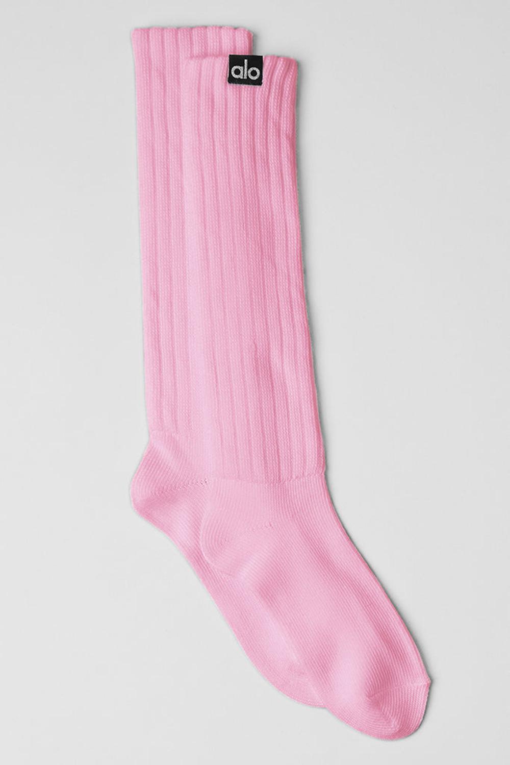 Καλτσεσ γυναικεια Alo Yoga Unisex Scrunch ροζ | Greece  NHXAE-7490