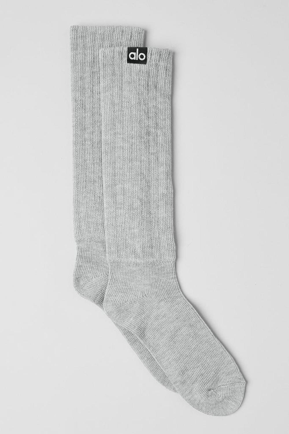 Καλτσεσ γυναικεια Alo Yoga Unisex Scrunch γκρι | Greece  RVGUA-5370